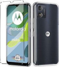 For Motorola Moto G14 Case, Slim Clear Silicone Phone Cover & Screen Protector