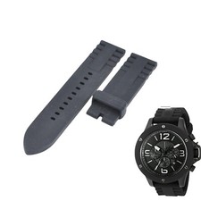 AX1523 22mm Black Rubber Watch Strap For Armani Exchange