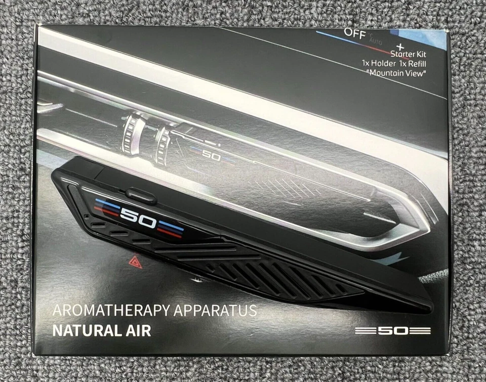 BMW NATURAL AIR 50TH ANNIVERSARY CAR FRESHENER MOUNTAIN VIEW STARTER KIT - image 2 of 2