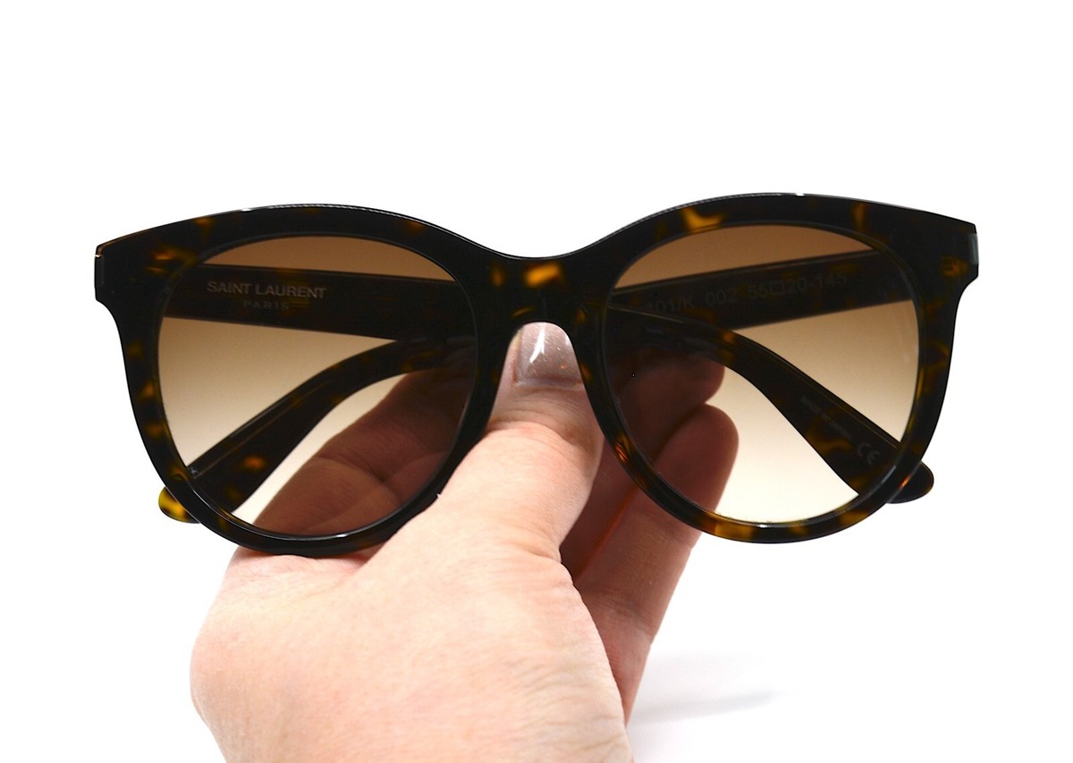 NEW SAINT LAURENT SL 101/K 002 HAVANA BROWN AUTHENTIC 