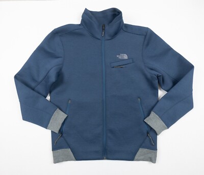 North Face Jacket Mens Large Blue Thermal 3D Full Zip Jersey North Face Jacket Mens Large Blue Thermal 3D Full Zip Jersey