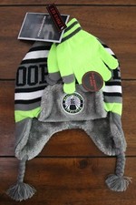 Weather Proof Kids Beanie Winter Knit Hat  Gloves 2 Pc-Set Youth One-Size