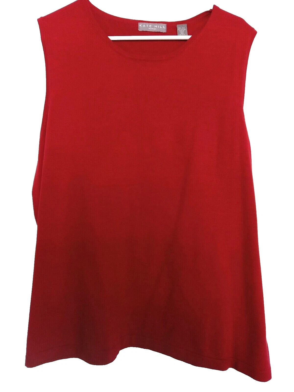 Kate Hill Solid Tank Tops for Women