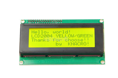 2004 LCD gelb Display Modul 20x4 Zeichen 5V für Arduino mit HD44780