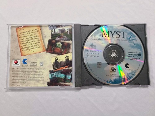 MYST PC Windows Computer CD Rom Award Winning Game with Windows 95 Users Manual - Picture 3 of 4