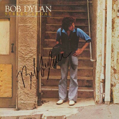 BOB DYLAN Signed 'Street Legal' Photograph - Rock / Folk Singer - 8''x8'' reprint