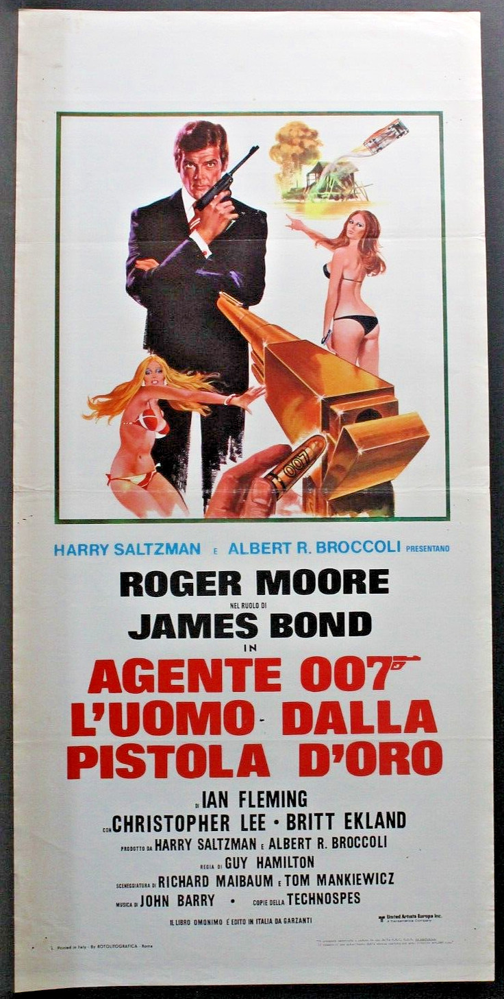 Locandina originale film Agente 007 - L'uomo dalla pistola d'oro (1974) - Regia di Guy Hamilton