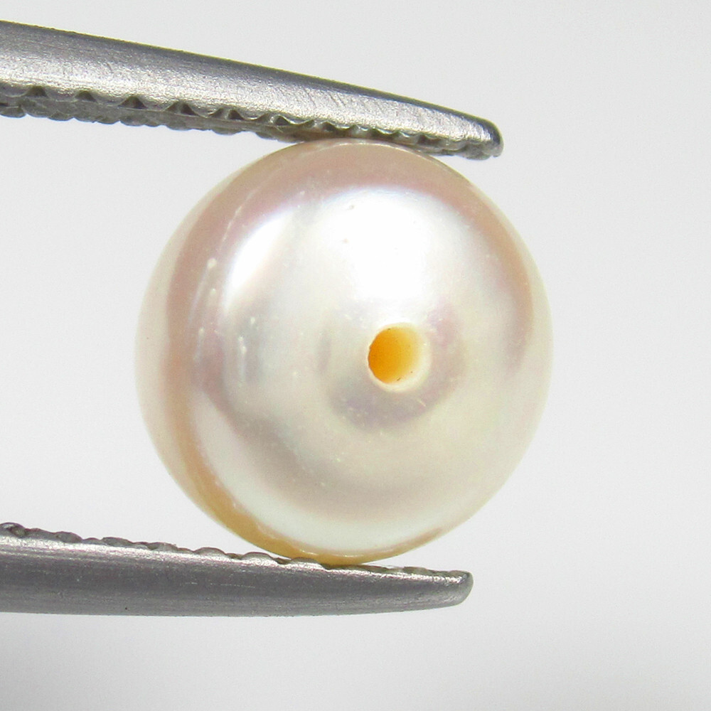 2.55 Ct 1 No Reserve Auction Natural Fresh Water Pearl Round Beads