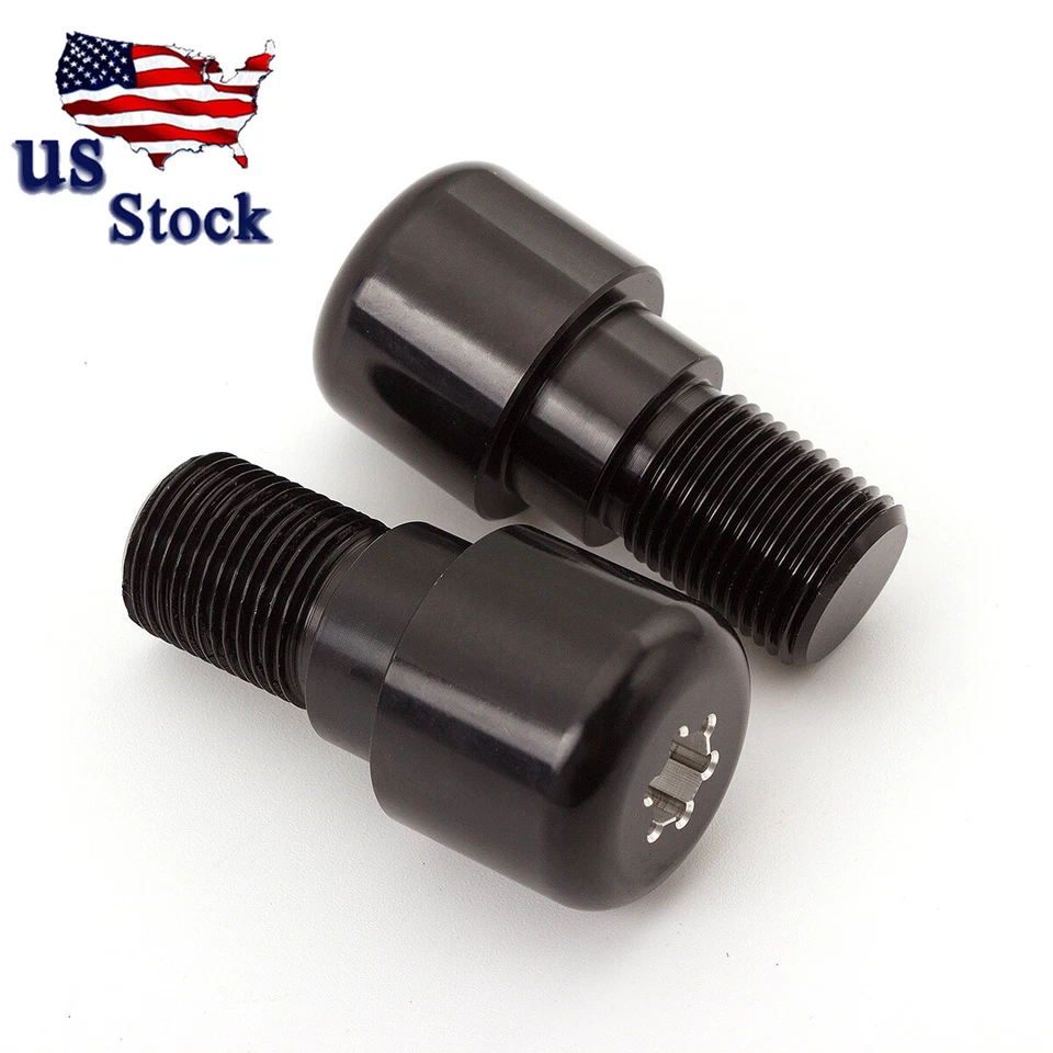 Para Yamaha YZF R6S 2006-2007 2008 2009 Aluminio 18 mm Extremos de barra Empuñaduras Tapones Negro Foto 4 de 4