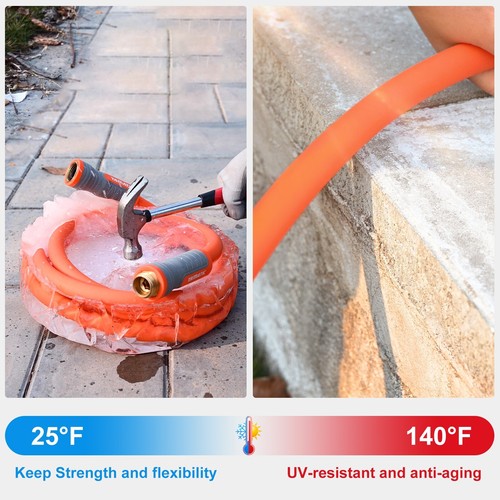 YAMATIC Garden Hose 5/8" Light Weight Sturdy Water Hose for All-weather - Picture 3 of 17
