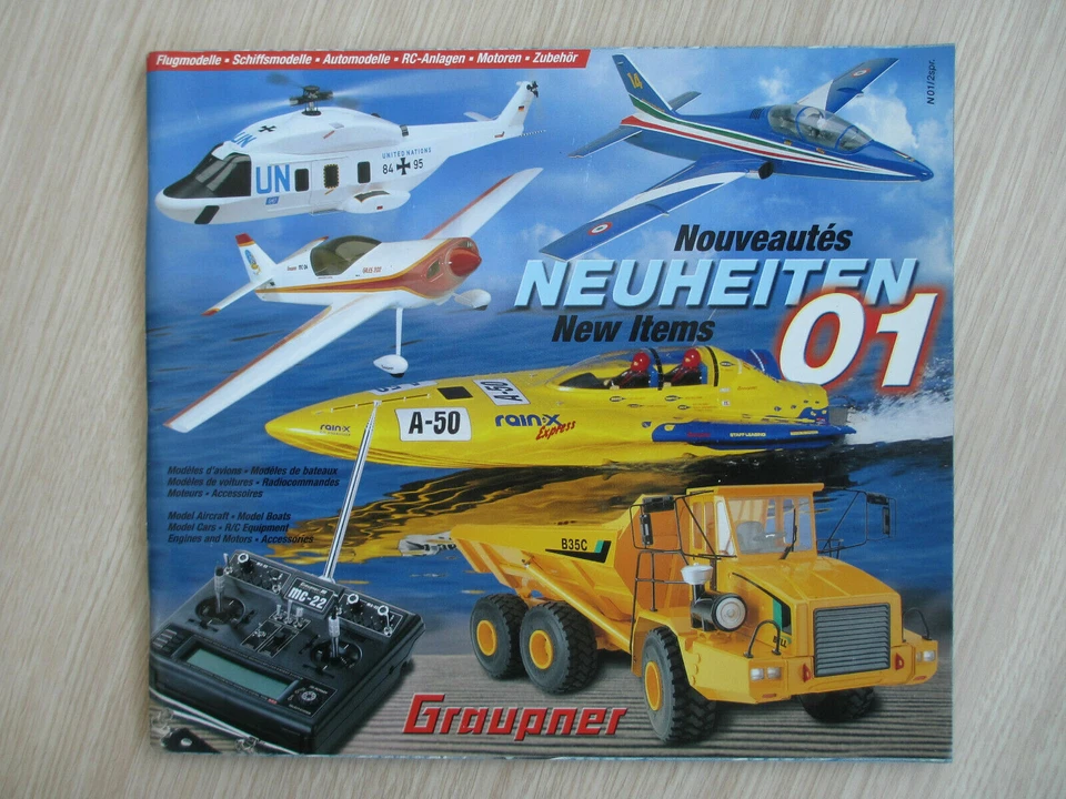 CATALOGUE NOUVEAUTES 2001 GRAUPNER MODELLING MODELISME MODELLBAU 131 pages - Photo 1/1