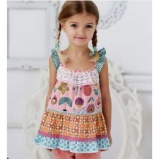 Matilda Jane size 4 Happy and Free Skeeball Tunic Top Blouse New