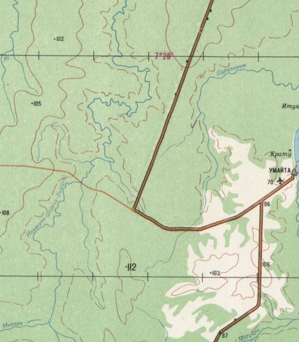 Russian Soviet Military Topographic Map - LABREA (Brazil) 1:500 000, ed. 1983 - Picture 3 of 6