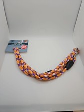 Dog Leash 5' Orange Purple Greenbrier Kennel Club NEW NWT