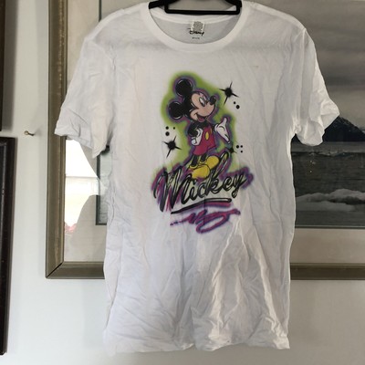 Mickey Mouse Airbrush Print Graphic T 