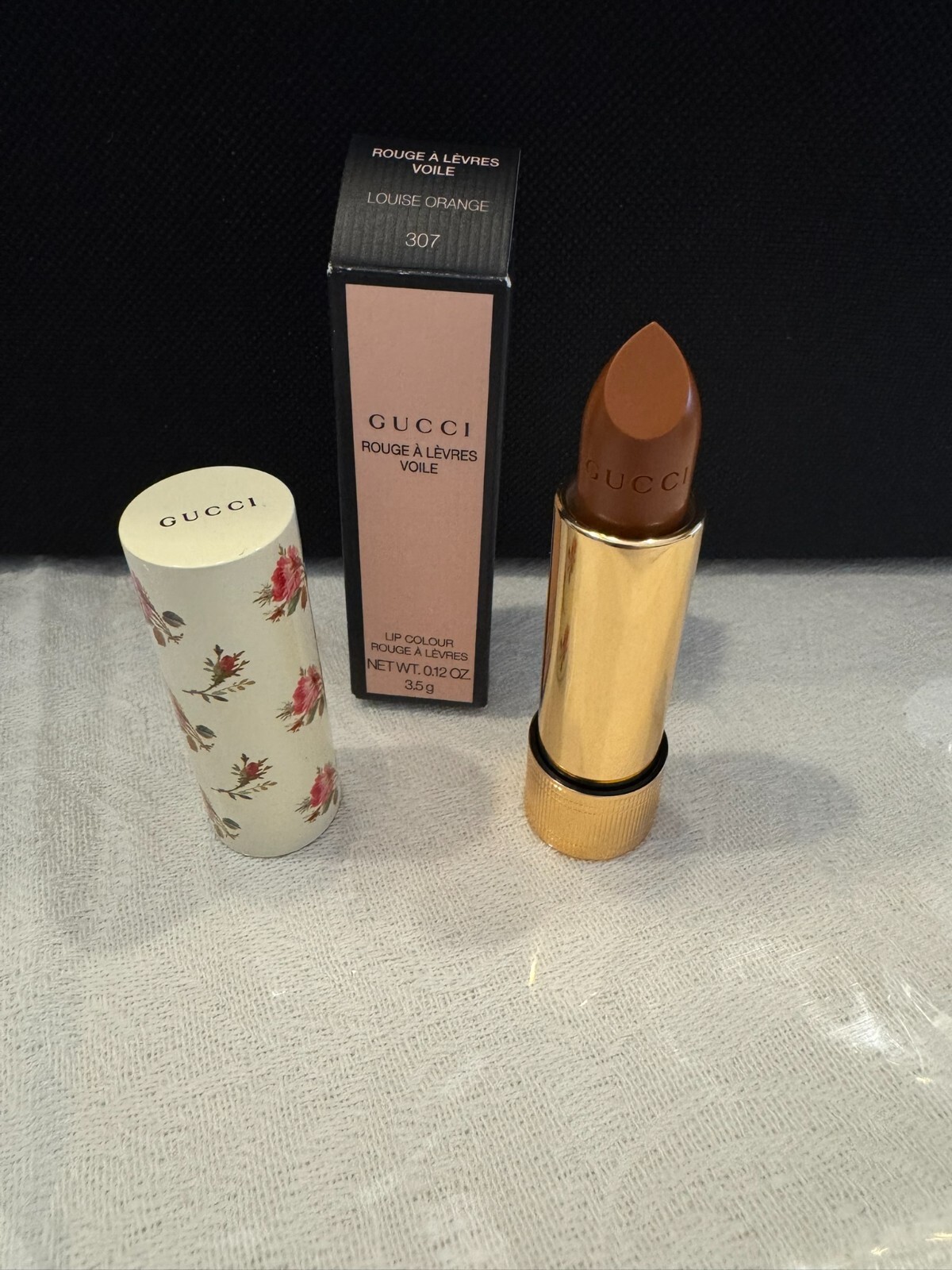 Rouge à Lèvre Gucci Voile 307 Louise Orange Hydratation pour Lèvres Sèches