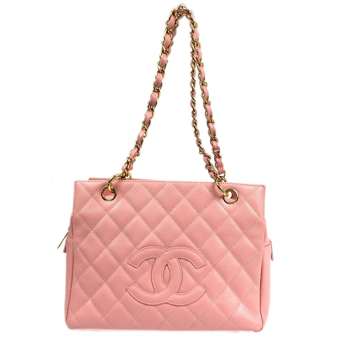 Chanel Petite Timeless Tote PTT Chain Handbag Pink Caviar 8735887 180994