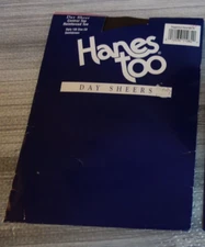 Hanes Too Pantyhose Day Sheers Control Top Reinforced Toe Size CD