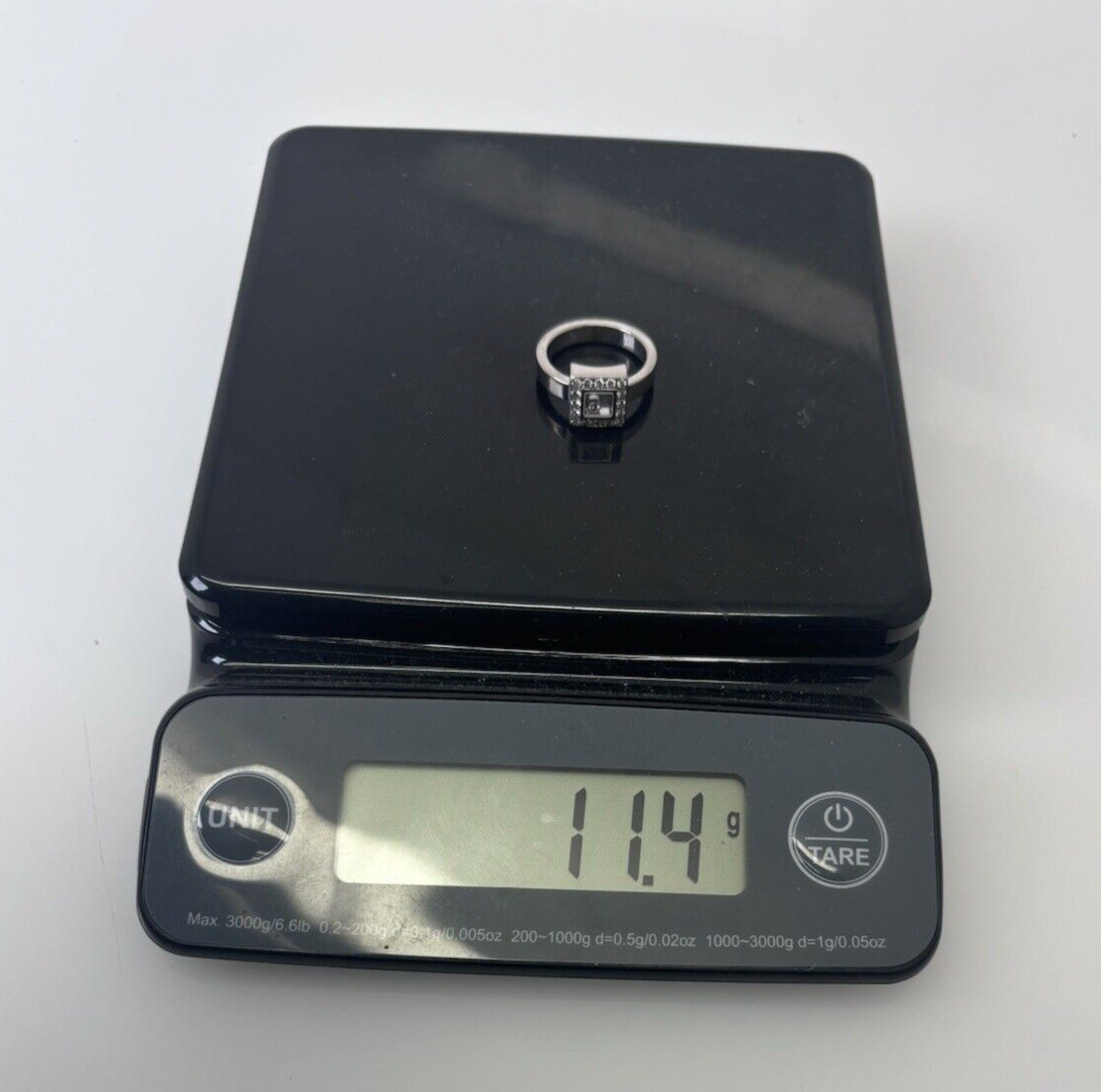 CHOPARD HAPPY RING Square Floating Diamond Ring 1… - image 7