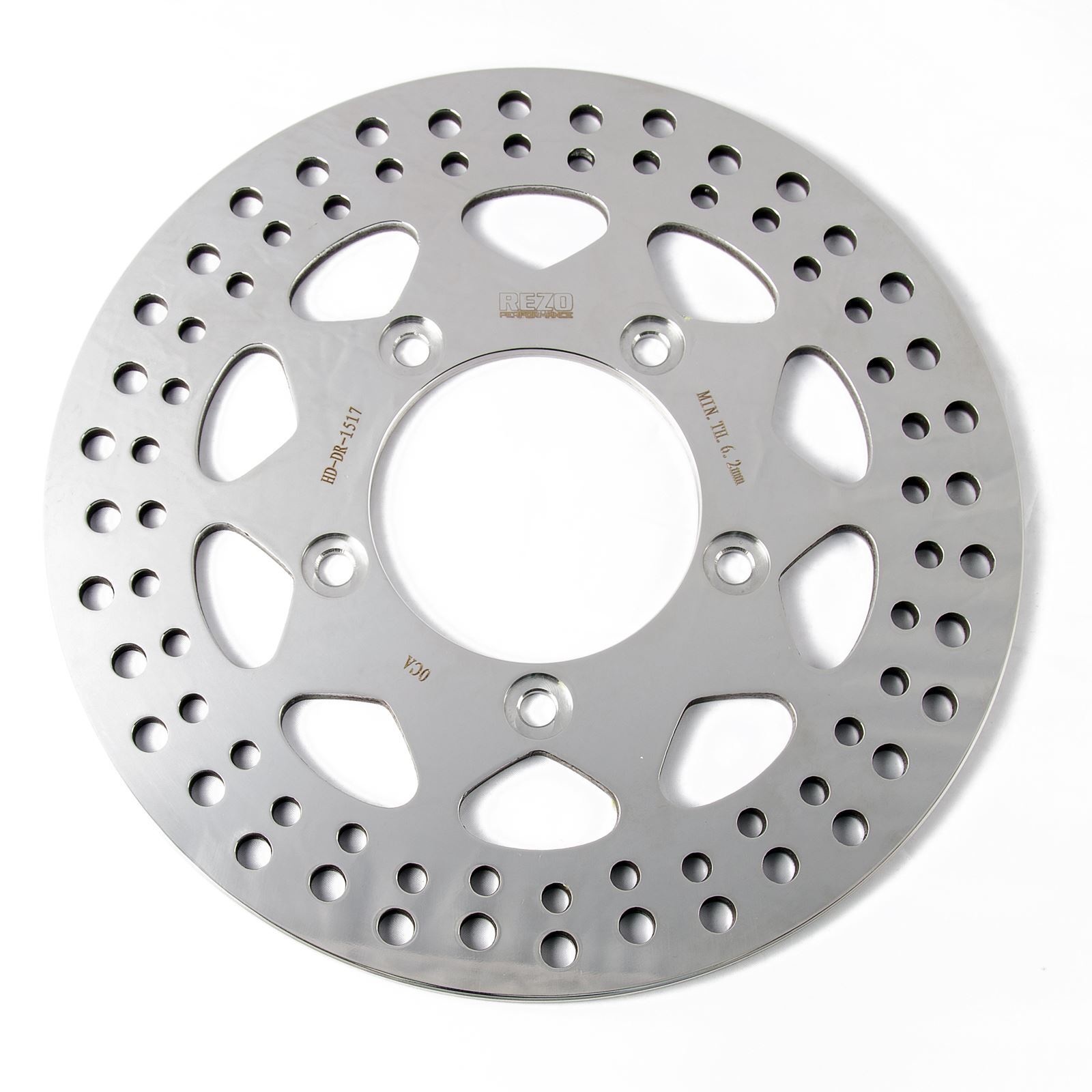 Rezo Polished Rear Brake Disc for Harley-Davidson VRSCD Night Rod 06-08