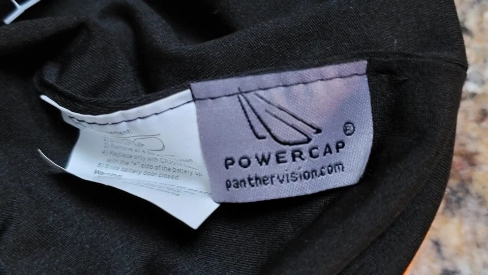 Powercap LED BEANIE шляпа крышка руки бесплатный светодиодный свет охоты яркий оранжевый EUC - Изображение 4 из 4