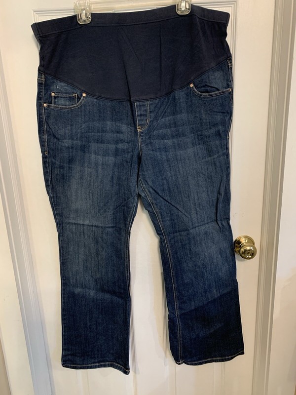 Old Navy stretch maternity full panel jeans size:18