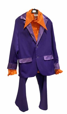 70's Purple Orange Suit 42/44” UK