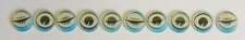 10 Winking Cartoon Eyes 1960's VARI-VUE Small Motion Animation Flickers 1/2 inch