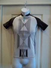 Hincapie Women's Lifetime Velocity Plus Jersey Geometric Black/White Small New