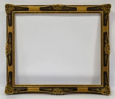 Ca 1950 Old wooden frame original condition with gold paint Internal: 24 x 20.1