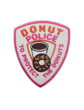 Donut Police Coffee Dunkin Patch Patch, Iron or Sew on