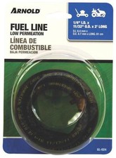 NEW ARNOLD GL024 1/4" ID X 2 FOOT BLACK GAS FUEL LINE HOSE SMALL ENGINE 4153912