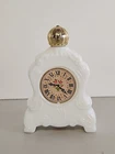 Vintage Avon LEISURE TIME MANTLE CLOCK Milk Glass Perfume Bottle EMPTY