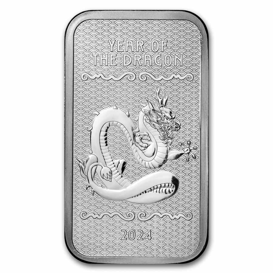 5 oz Silver Bar - 2024 APMEX Year of the Dragon (Series 2) | eBay