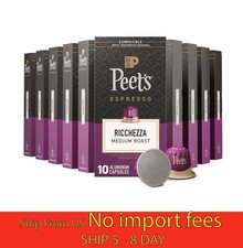 Peets Ricchezza Espresso Capsules Nespresso 100ct Intensity 8... a19.5