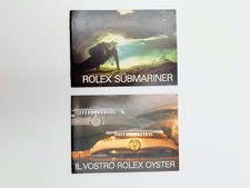 ROLEX SUBMARINER KIT BOOKLET AUSSTATTUNG SET ITALIENISCHE SPRACHE BOOKLET JAHR 1984