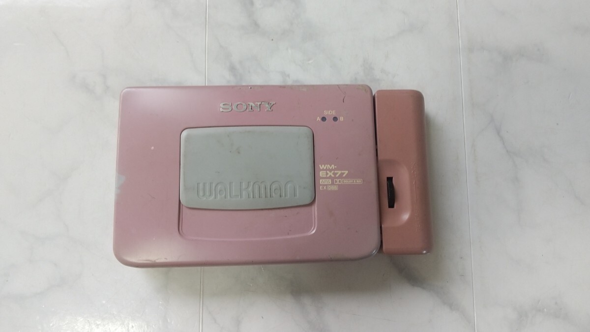 SONY WM-EX77 1992 Walkman Cassette Player Pink JANK | eBay