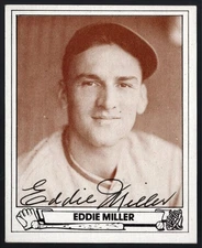 1983 TCMA 1943 Play Ball Signed Eddie Miller Auto #27
