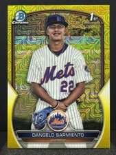 DANGELO SARMIENTO 2023 1st Bowman Chrome #BCP-161 Prospects Yellow Refractor /75