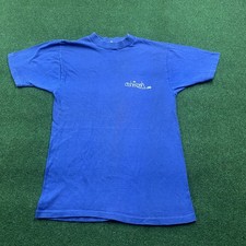 Vintage 60S 70S Oshkosh Shirt Mens S Blue JOCKEY BO SUN Tee USA MADE