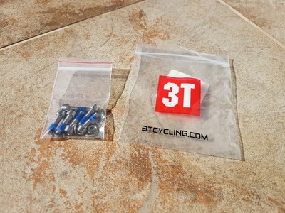 New 3T Arx Ltd Titanium Bolts for bike stem, M5x17mm, 6 pieces, NEW