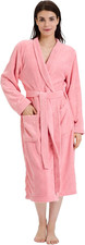 Towel Robe for Women – Soft Absorbent Kimono Bathrobe, Quick-Dry Spa Shower & Ho