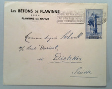 1948 Belgium "Buy at Normal Prices" Slogan Cancel Concrete Co.