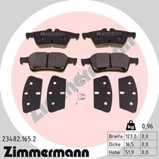 Rear axle Zimmermann 23482.165.2 brake pad set, disc brake for Citroën (D