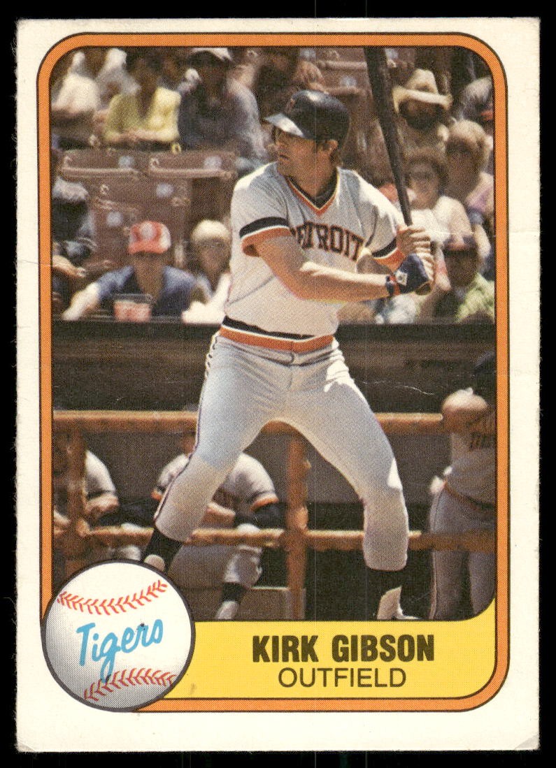 1981 Fleer #481 Kirk Gibson RC