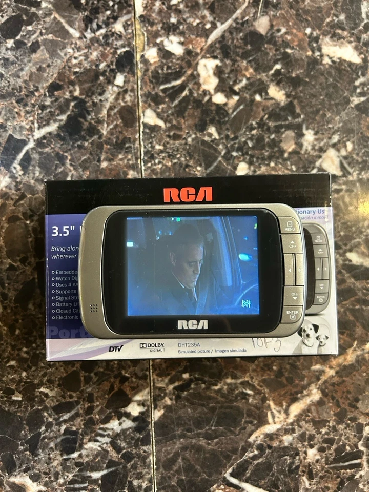 RCA DHT235C 4" 720p LED LCD Television. Uses 4 AA Batteries, Not Included - Image 2 of 4