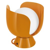 Osram Decor Corolle Tischleuchte Orange E14 Glas Stahl Retro-Style Innen
