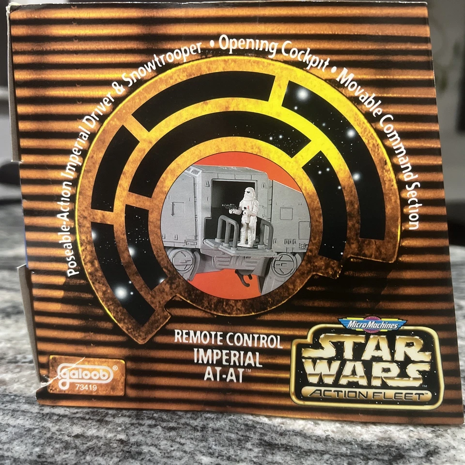 Star Wars Micro Machines Action Fleet: Control remoto AT-AT Galoob 1996 en caja Foto 3 de 4