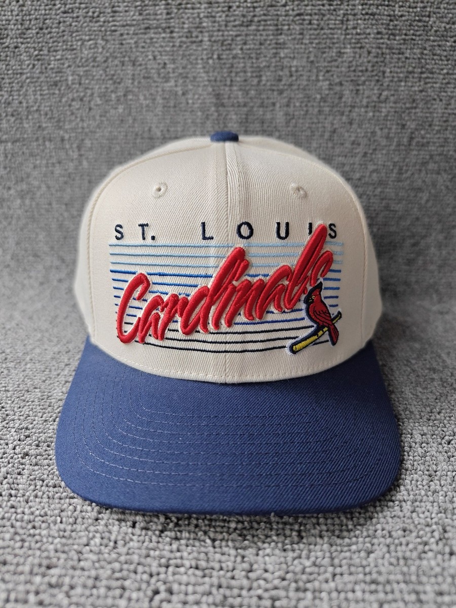 Mitchell & Ness Nostalgia Co. St. Louis Cardinals Cream Navy Script Snapback Hat