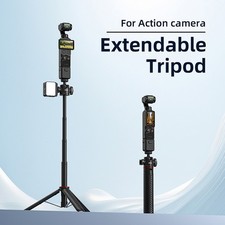 For DJI Osmo Pocket 4/3 2-in-1 Tripod Selfie Stick 360 Ball Head 1/4" Thread